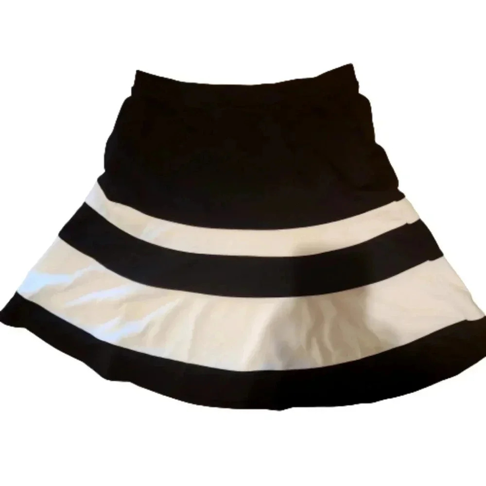 Peter Som for DesignNation Black & White Stripe Skirt – XS